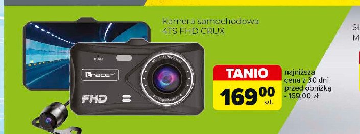 Kamera samochodowa 4ts crux Tracer promocja w Carrefour