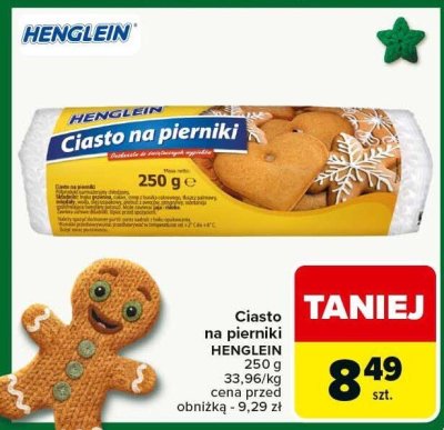 Ciasto na pierniki HENGLEIN 250g promocja w Carrefour Market