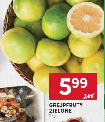 Grejpfruty zielone promocja w Stokrotka