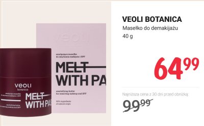 Masełko do demakijażu Melt With PA promocja w Rossmann