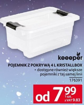 Pojemnik Keeeper z pokrywą 4 l kristallbox promocja w Selgros