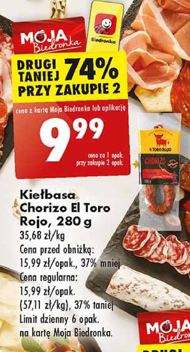 Kiełbasa chorizo pikantna El toro rojo promocja