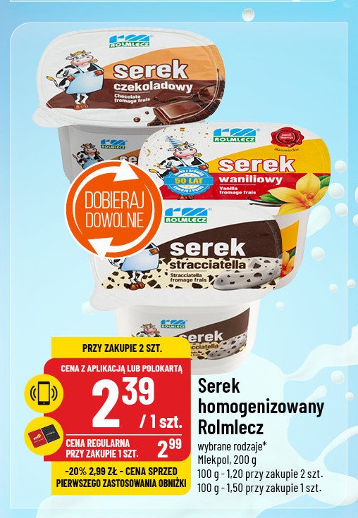 Serek straciatella Rolmlecz promocja w POLOmarket