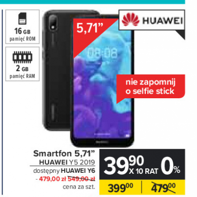 Smartfon y6 Huawei promocja