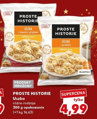 Uszka PROSTE HISTORIE różne rodzaje 300 g promocja w Kaufland