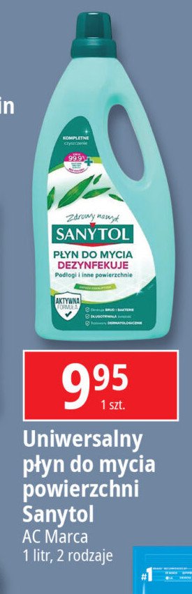 Płyn uniwersalny eukaliptusowy Sanytol promocja