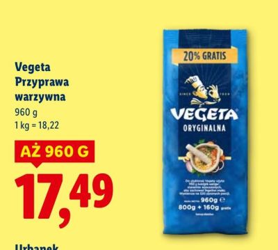 Przyprawa warzywna Vegeta promocja w Lidl