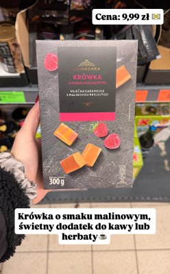 Krówka Biedronka o smaku malinowym promocja w Biedronka