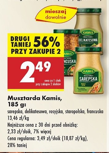 Musztarda rosyjska Kamis promocja w Biedronka