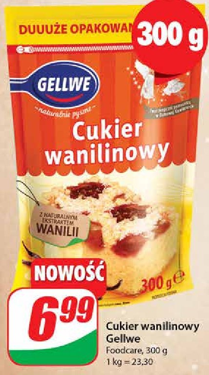 Cukier wanilinowy Gellwe promocja w Dino