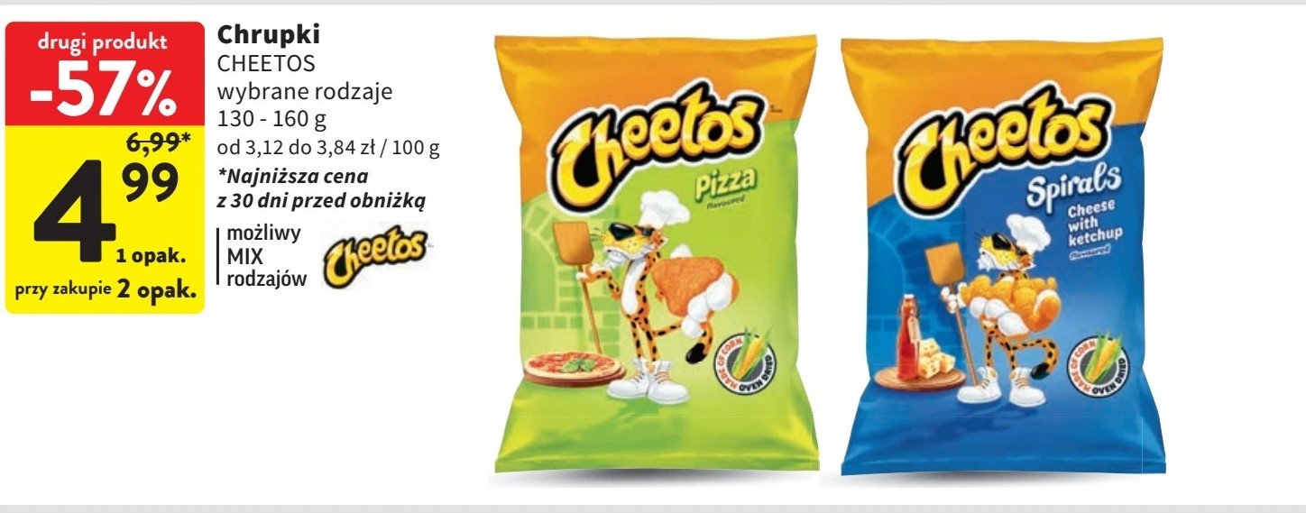 Chrupki pizzerini Cheetos Frito lay cheetos promocja