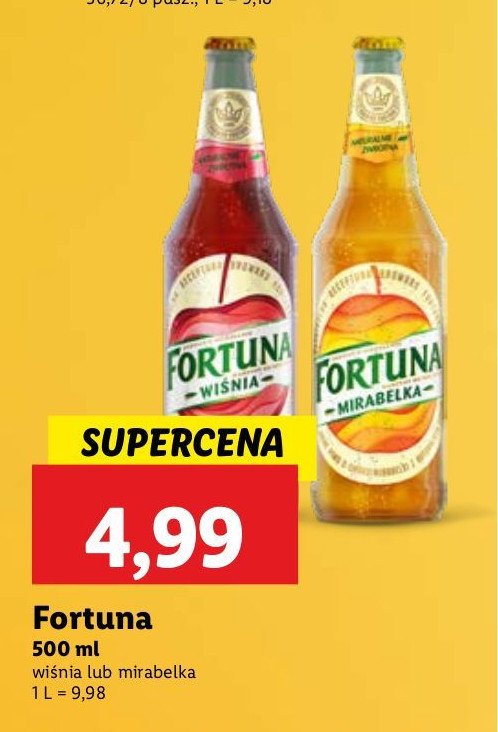 Piwo Fortuna mirabelka Browar fortuna promocja