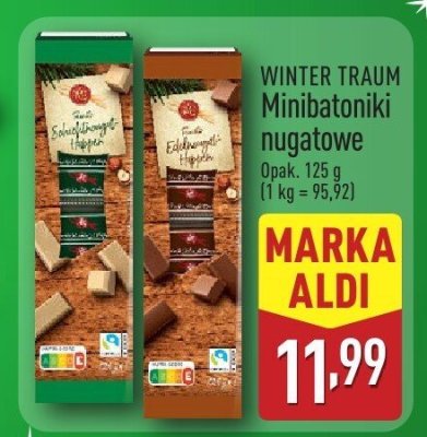 WINTER TRAUM Minibatoniki nugatowe promocja w Aldi