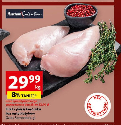 Filet z piersi kurczaka AUCHAN COLLECTION promocja w Auchan