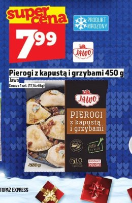 Pierogi z kapustą i grzybami Jawo 450 g promocja w TOPAZ