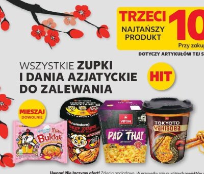 Wszystkie zupki i dania azjatyckie do zalewania promocja w Kaufland