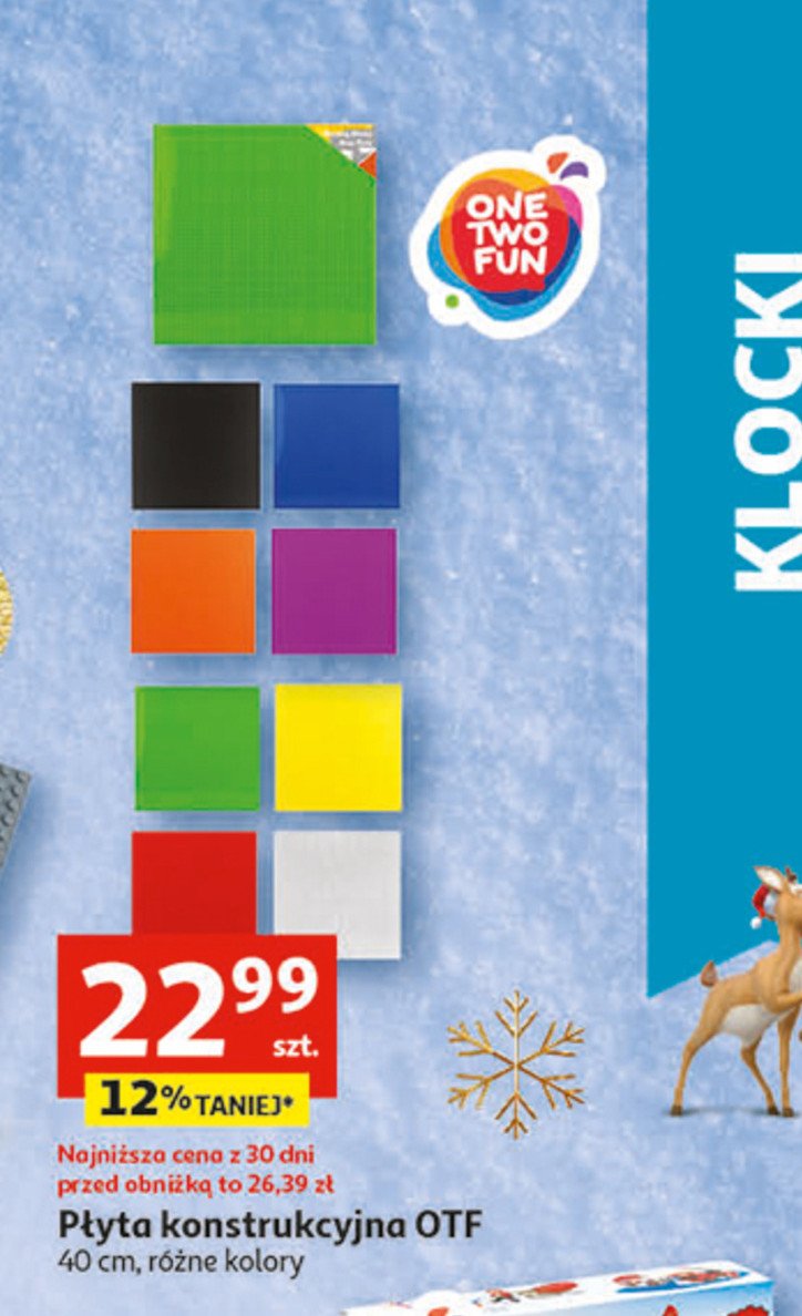 P艂yta konstrukcyjna 40 cm One two fun promocja
