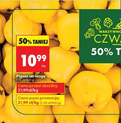 Pigwa na wagę promocja w Biedronka