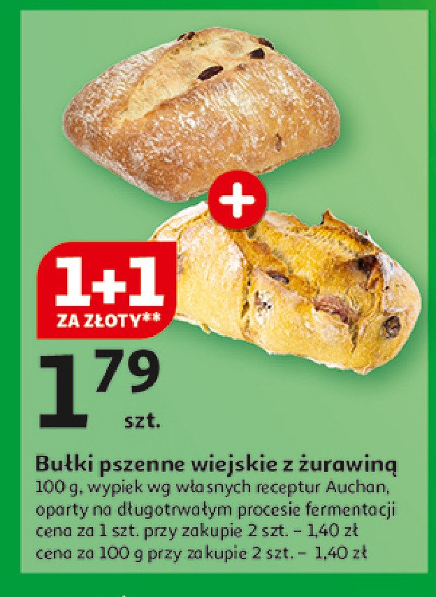 Bułka z żurawiną promocja