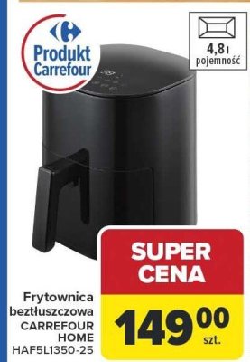 Frytownica beztłuszczowa CARREFOUR HOME HAF5L1350-25 promocja w Carrefour