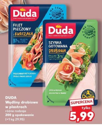 Wędliny drobiowe w plastrach różne rodzaje promocja w Kaufland