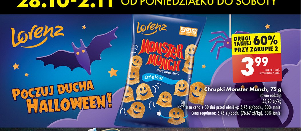 Chrupki original Lorenz monster munch promocja