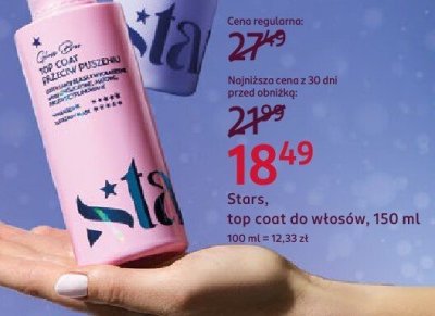 Top coat do włosów  promocja w Rossmann