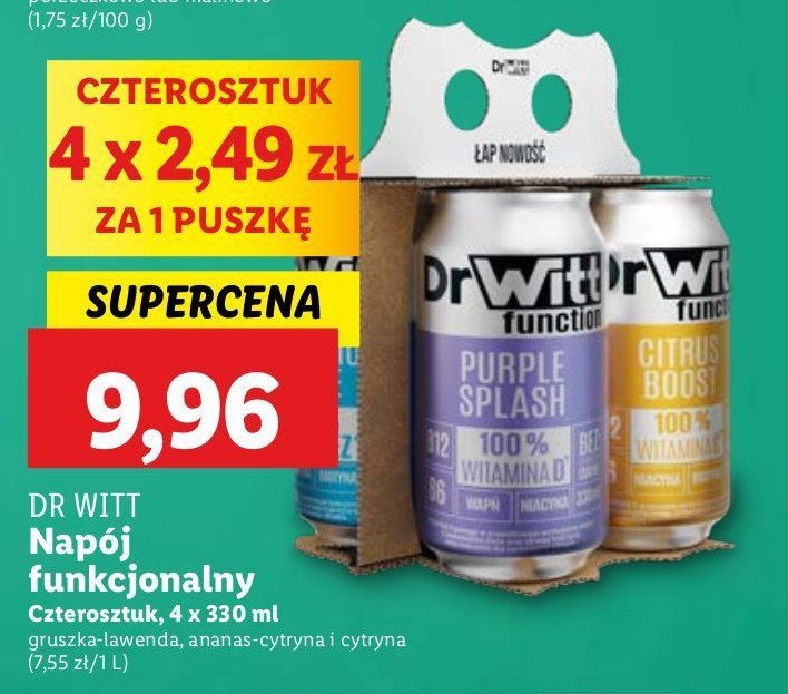 Napój mix Dr witt promocja w Lidl