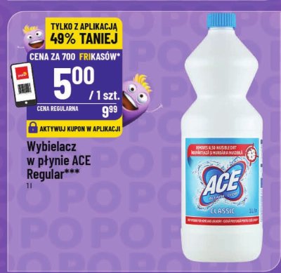 Wybielacz w płynie ACE Regular promocja w POLOmarket