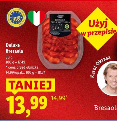 Wędlina Bresaola  promocja w Lidl
