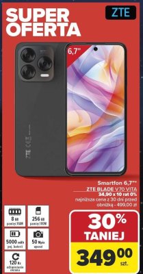 Smartfon 6.7" ZTE BLADE V70 VITA promocja w Carrefour
