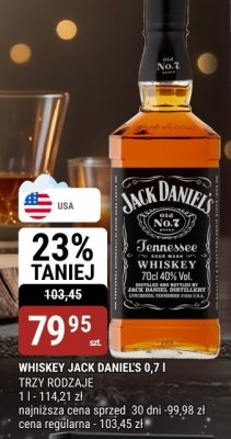 Whisky Jack Daniel's 0,7l promocja w bi1