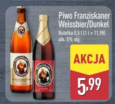 Piwo Franziskaner Dunkel promocja w Aldi