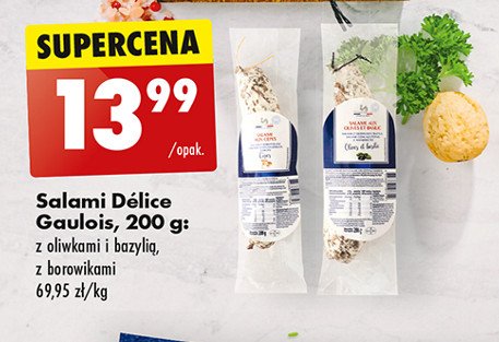 Salami z oliwkami i bazylią Delice gaulois promocja