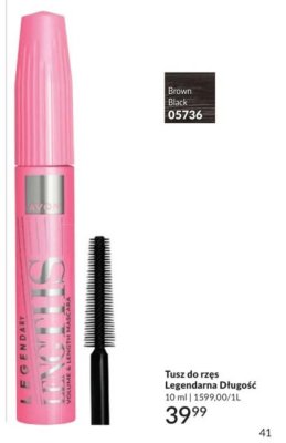 Tusz do rzęs Avon Legendarna Długość Brown Black promocja w AVON