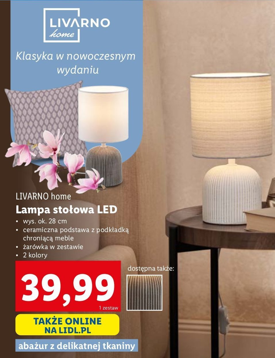 Lampa stojąca led LIVARNO HOME promocja w Lidl