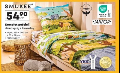 Komplet pościeli dziecięcej dwustronnej 160 x 200 cm + 70 x 80 cm Smukee promocja