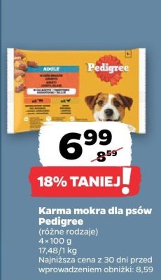 Karma mokra dla psów Pedigree promocja w Netto