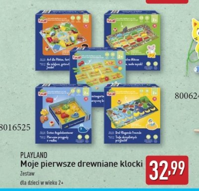 Moje pierwsze drewniane klocki Playland promocja