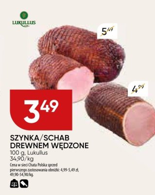 Szynka/schab drewnem wędzone promocja w Chata Polska