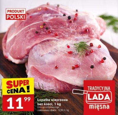Łopatka wieprzowa bez kości 1 kg promocja w Twój Market