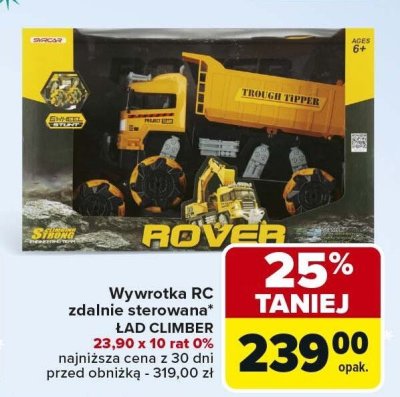 Wywrotka RC zdalnie sterowana LAD CLIMBER promocja w Carrefour