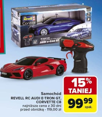 Samochód Revell RC Audi E-Tron GT, Corvette C8 promocja w Carrefour