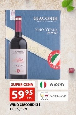 Wino GIACONDI VINO D'ITALIA BIANCO promocja