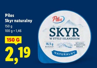  Skyr naturalny promocja w Lidl