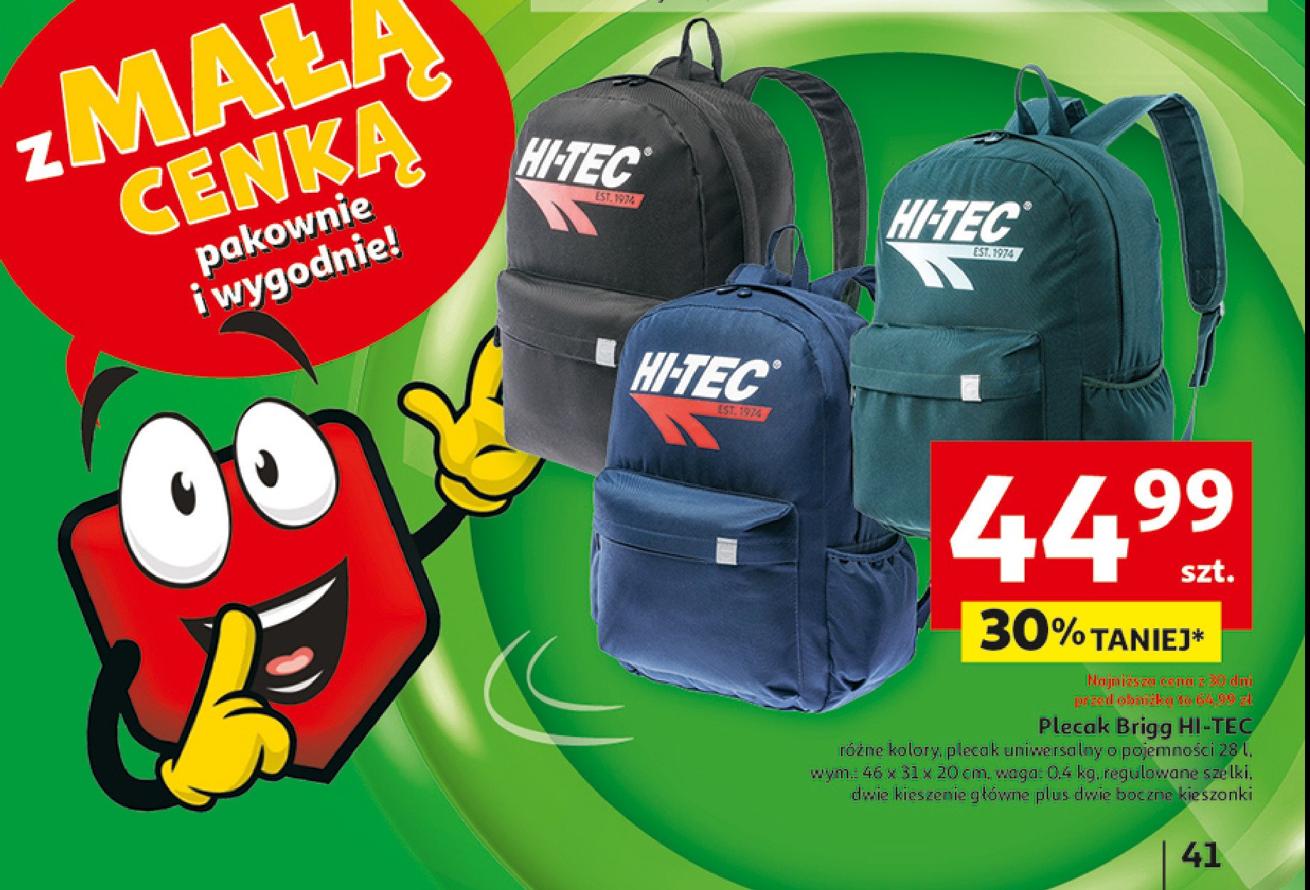 Plecak brigg 28 l Hi-tec promocja