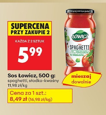 Makaron pi贸ra + sos spaghetti Lubella makaron + 艂owicz promocja w Biedronka