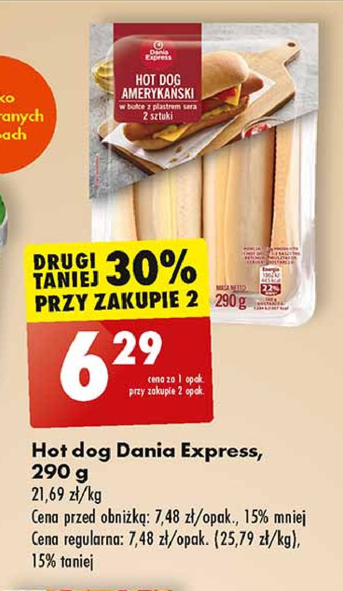 Hot dog amerykański Danie express promocja