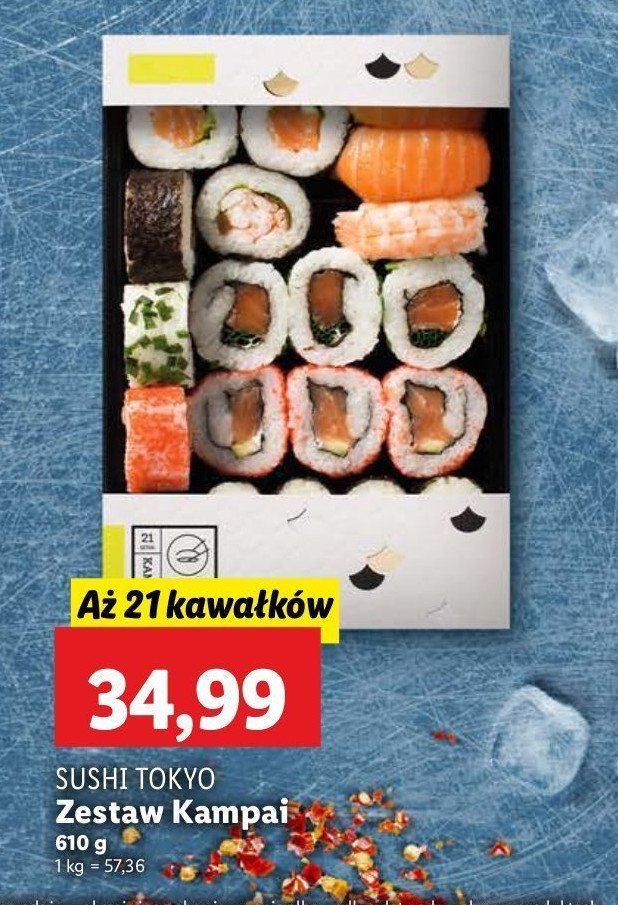 Suski kampai Sushi tokyo promocja w Lidl