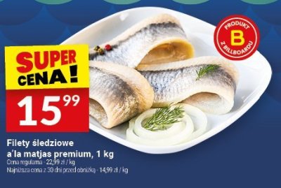 Filety śledziowe a'la matjas premium, 1 kg promocja w Twój Market
